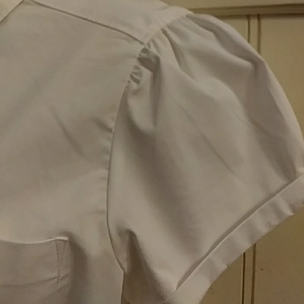 White button down blouse - Picture 3 of 7